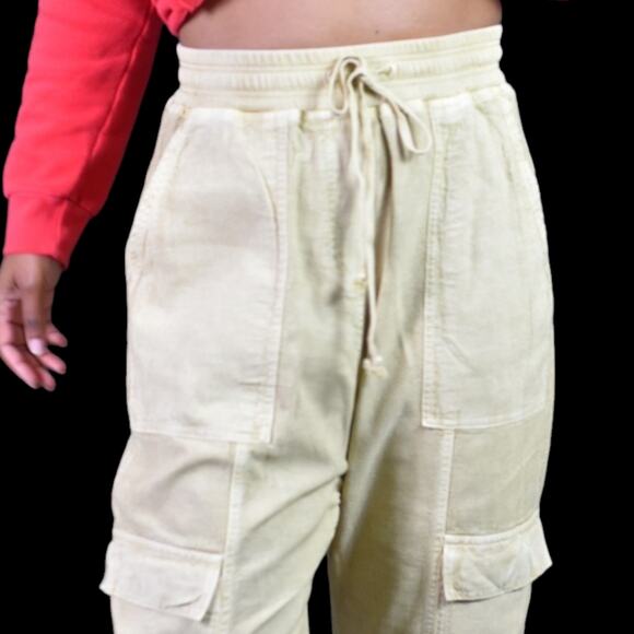 Anthropologie Daily Practice Evergreen Pants Tan Cargo Baggy High Waist Size XS - Picture 4 of 16